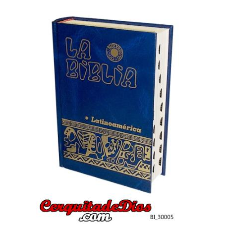 Biblia latinoamericana, con índice uñero
